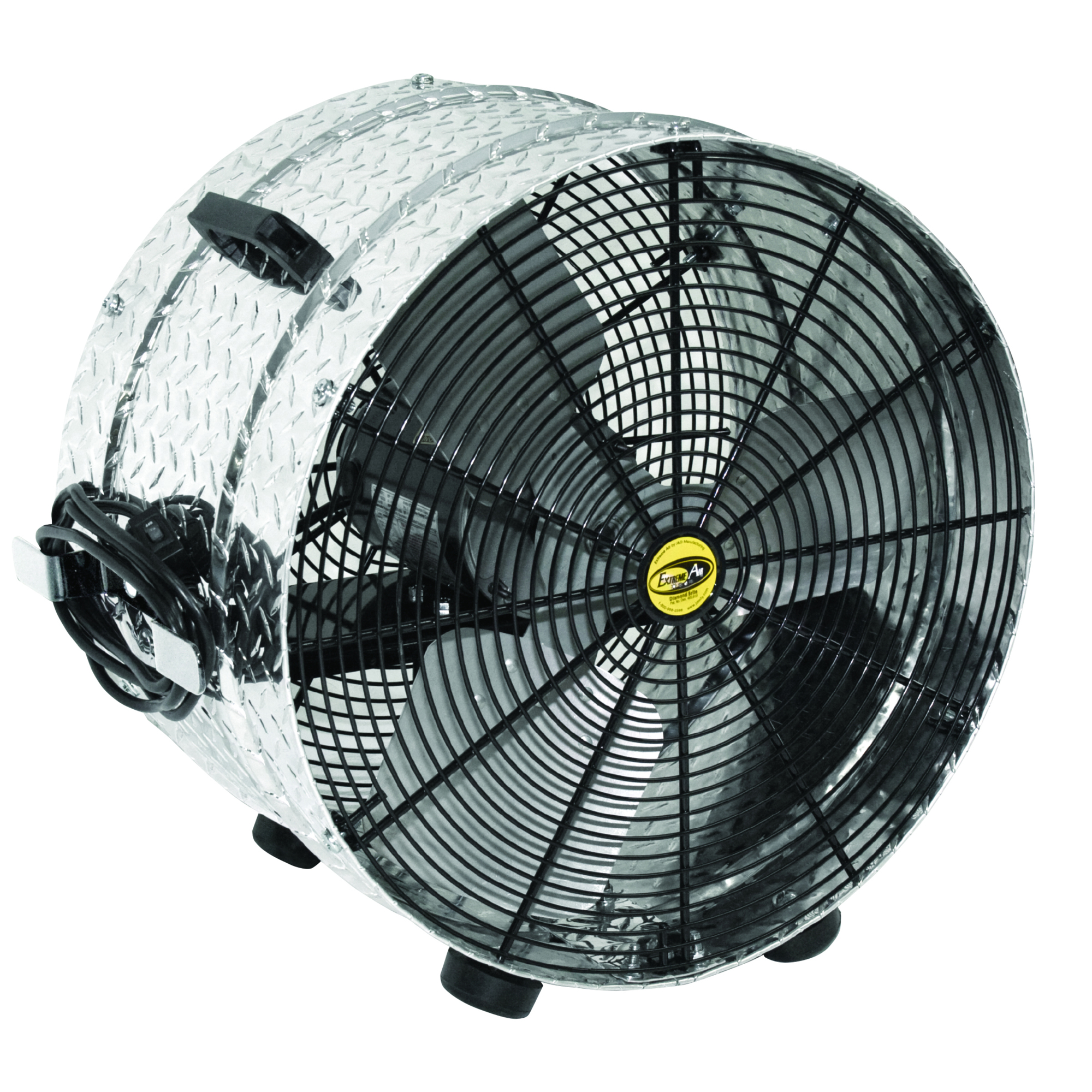 J&D Mfg., Drum Fan, 20in., Diamond Brite, DD,115V, 1/2HP, 1PH, Fan Diameter 20 in, Volts 115 Model# VI2012B1